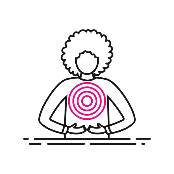 急性腹痛。女性月经期或胃不健康图片下载