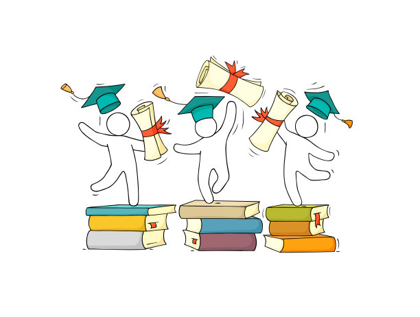 快乐学生毕业，毕业文凭图片下载