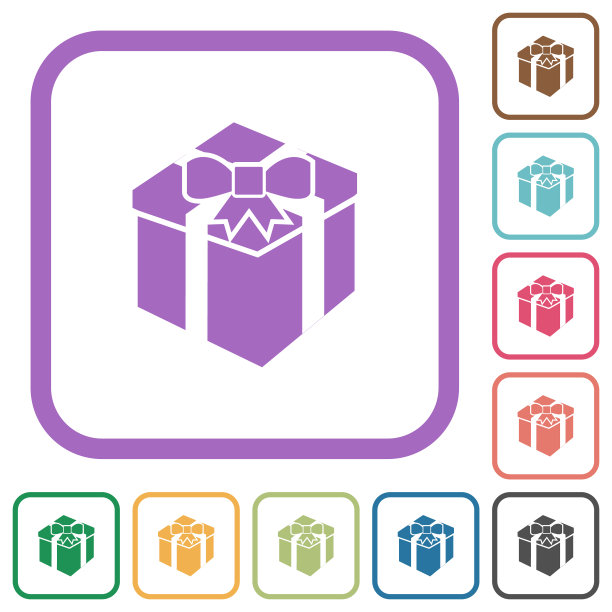 礼盒简单图标图片下载