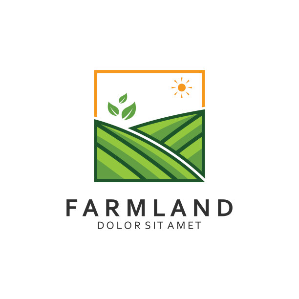 景观农田标志模板图片下载
