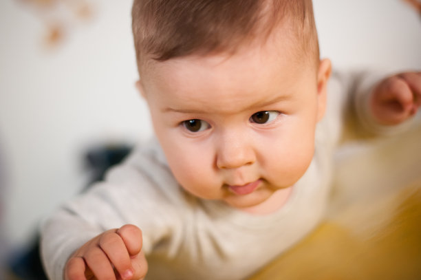 可爱的婴儿肖像视图图片下载