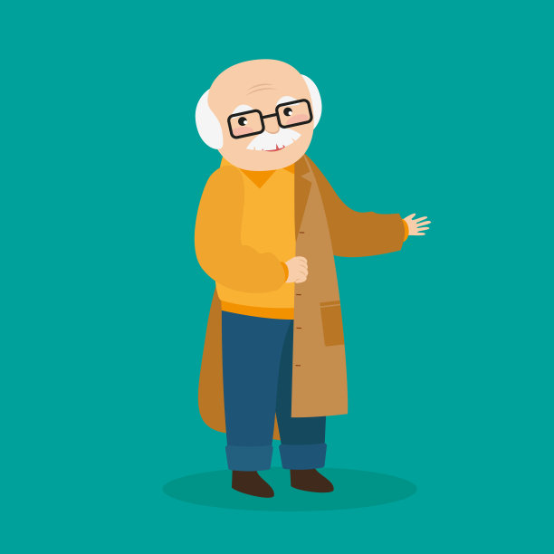 祖父头像人物图标矢量插图设计图形图片下载