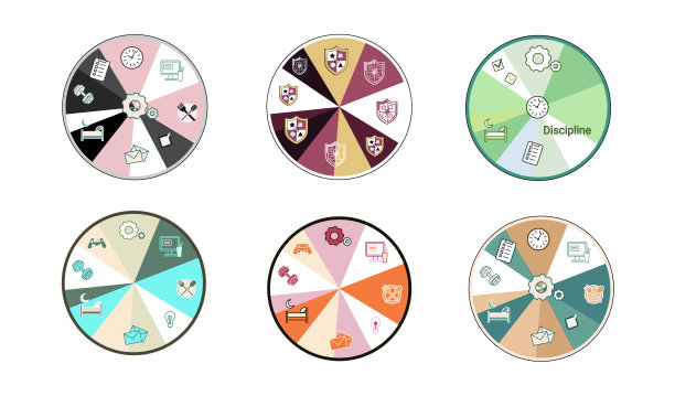 日常日程隐喻，日常事务人，纪律指标时间休息，工作，睡眠，饮食图片下载