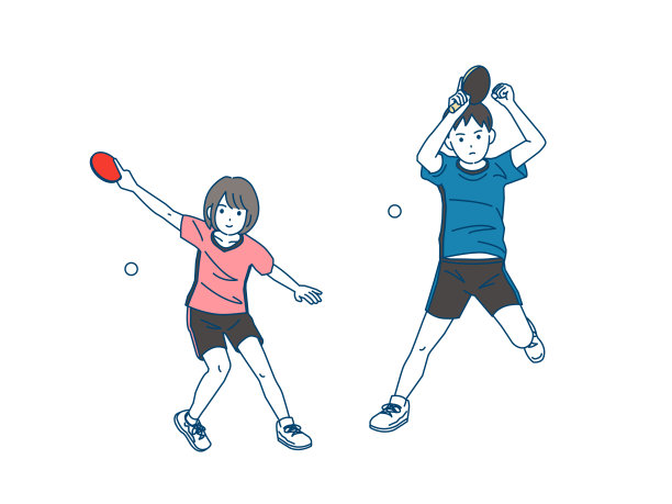 参加乒乓球俱乐部的初高中学生图片下载