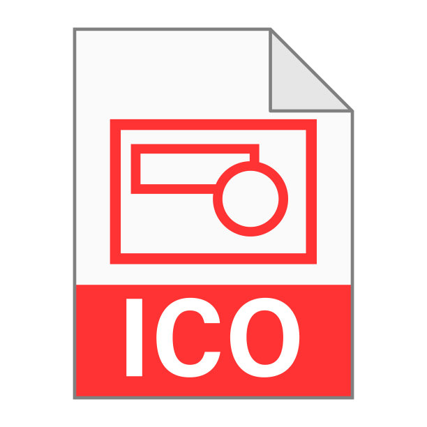 网页ICO文件图标的现代扁平设计图片下载