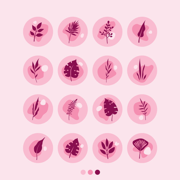 一套圆形抽象彩色背景图片下载