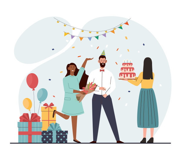 人们庆祝生日图片下载