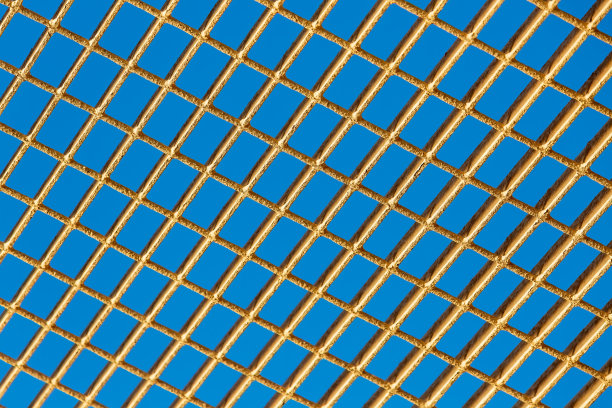 蓝天下的网格图片下载