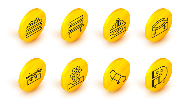 集线儿童游乐场滑管滑板图片下载