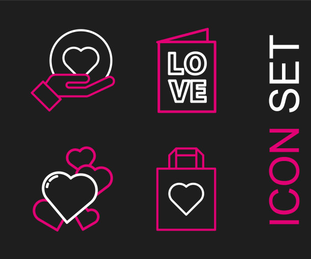 用心定行购物袋图片下载