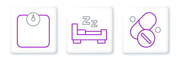 定行维他命药片的浴室秤和时间到图片下载