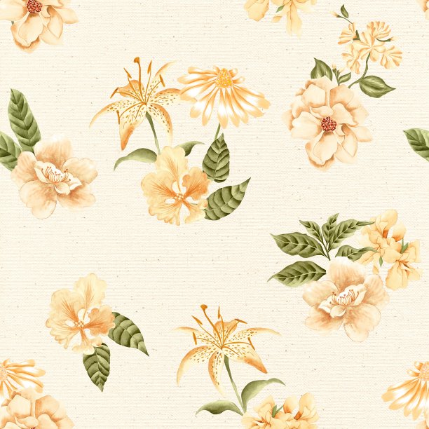 水彩花图案图片下载