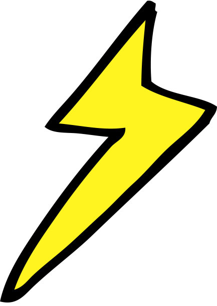 卡通闪电符号图片下载