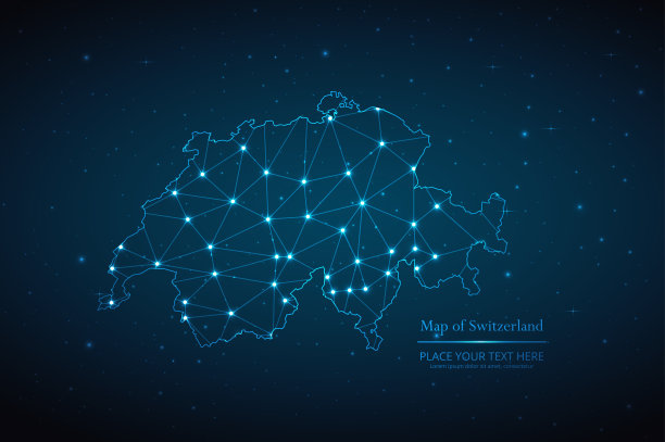 摘要瑞士几何网格图多边形网线图片下载