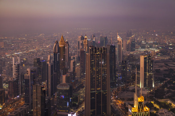 阿联酋迪拜城市夜景图片下载