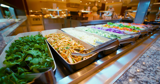 自助式豪华酒店沙拉、蔬菜吧图片下载