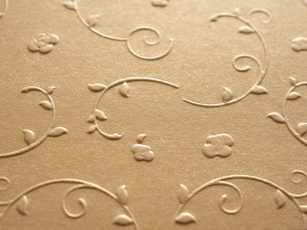 特写，空金光闪闪的小花纸图片下载