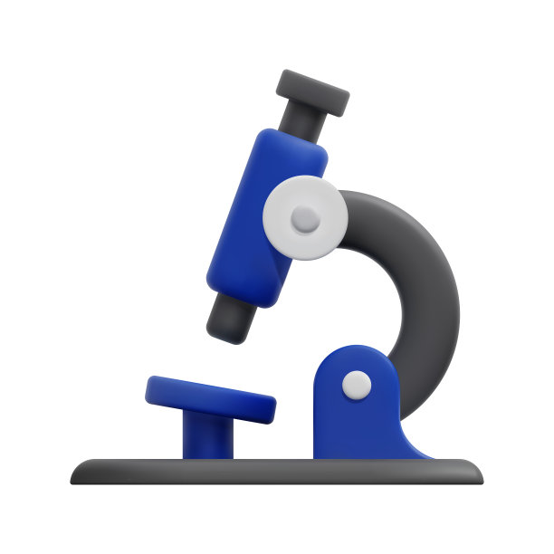 三维显微镜图标矢量。孤立在白色背景上。三维科学，化学和教育理念。卡通简约风格。三维微生物放大工具图标矢量渲染插图。图片下载