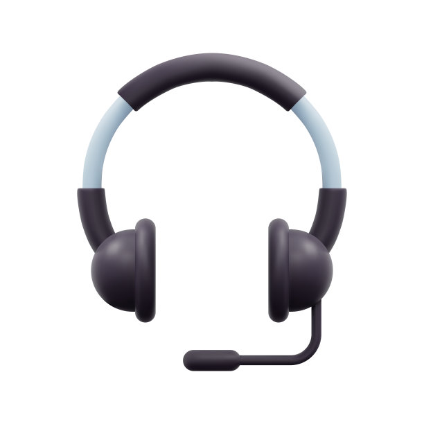带有麦克风图标矢量的3d耳机。孤立在白色背景上。支持操作员和呼叫中心的设备。卡通简约风格。3d耳机图标矢量渲染插图。图片下载