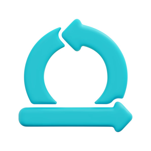 三维敏捷图标矢量。孤立在白色背景上。3d敏捷，业务和技术概念。卡通简约风格。3d循环箭头图标矢量渲染插图。图片下载