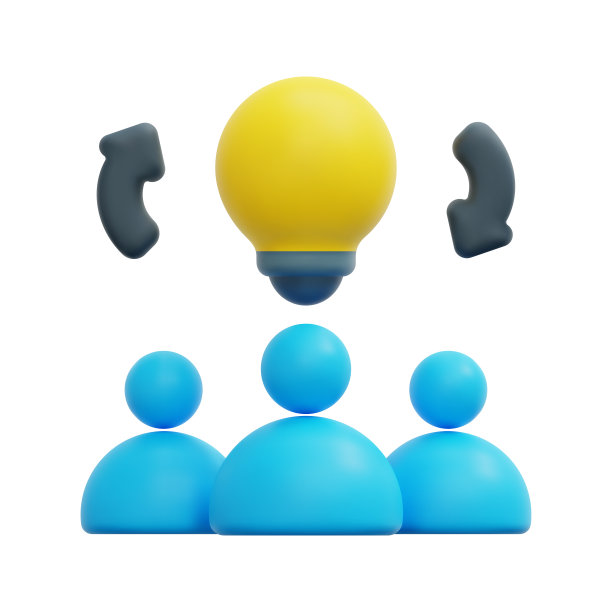3d头脑风暴图标矢量。孤立在白色背景上。三维商业模型，商业和财务概念。卡通简约风格。三维团队工作图标矢量渲染插图。图片下载