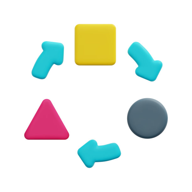 3d链接图标矢量。孤立在白色背景上。3d敏捷，业务和技术概念。卡通简约风格。三维过程图标矢量渲染插图。图片下载