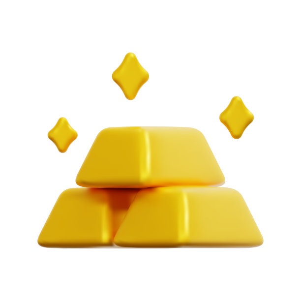 3d金条图标矢量。孤立在白色背景上。3d银行，商业和金融概念。卡通简约风格。3d货币交易和安全投资图标矢量渲染插图。图片下载