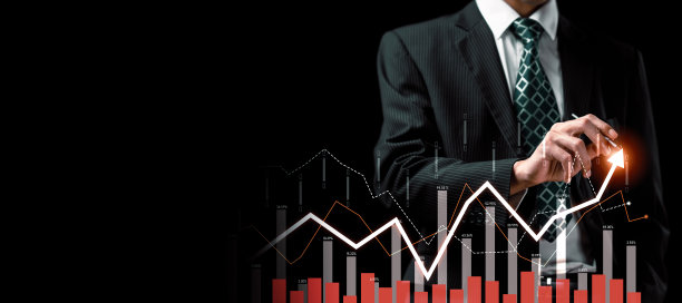 商人工作与数字金融业务图形感知技术图片下载