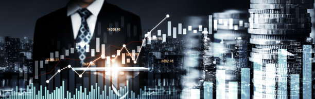 商人工作与数字金融业务图形感知技术图片下载