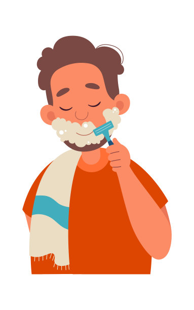 男人刮胡子图片下载