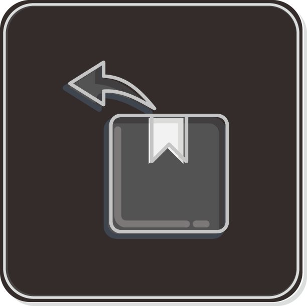 图标的回报。与黑色星期五有关。购物。简单的说明图片下载