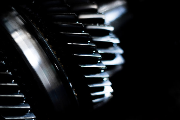 手动变速箱轴关闭与浅景深图片下载