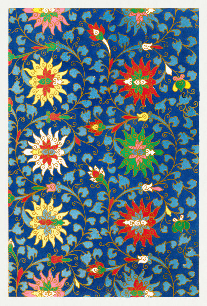 中式花卉图案图片下载