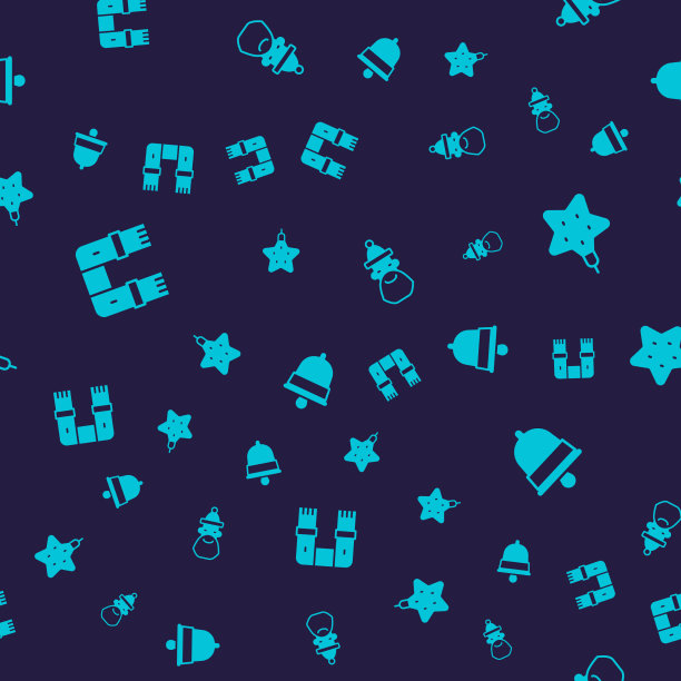 套冬天围巾圣诞星圣诞老人帽子图片下载