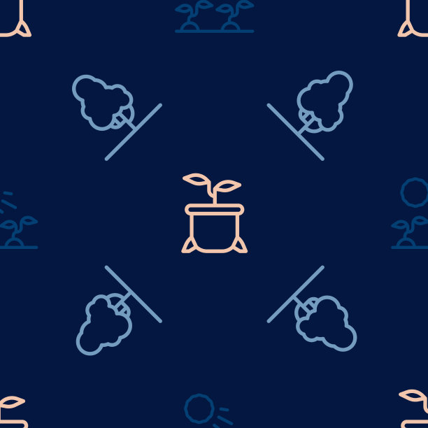 栽行植物芽生长在太阳果树上图片下载