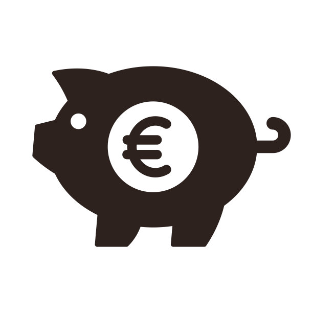有欧元的存钱罐。储蓄的象征图片下载