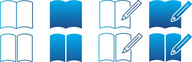 书和笔图标图片下载