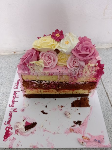 粉色生日蛋糕图片下载