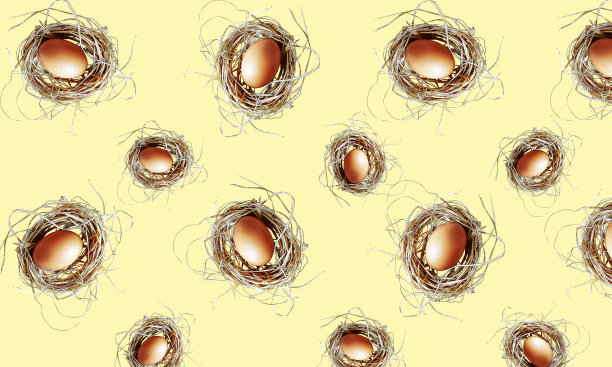 复活节彩蛋创意图案。图片下载
