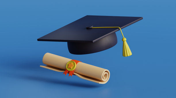 3d图标与黑色毕业帽。孤立的对象。教育插画集。大学帽，研钵板。学校图标集。图片下载