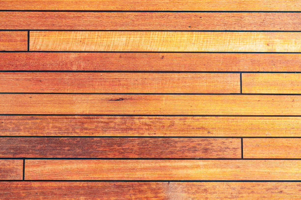 柚木甲板的纹理特写，俯视图。图片下载