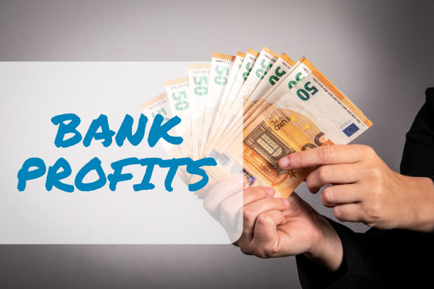 银行利润概念。一个女人手里的欧元钞票图片下载