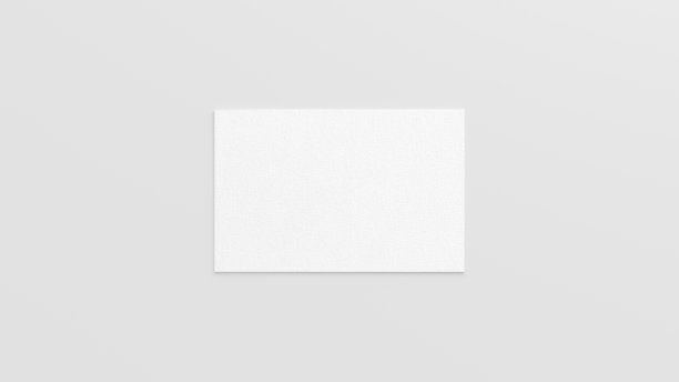 商务名片模型。单张白色背景名片。正上方视图图片下载