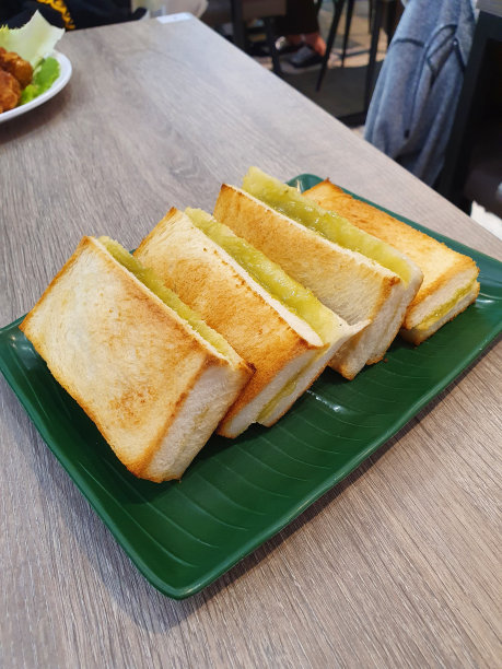 新加坡马来西亚泰国街头美食烤咖椰吐司图片下载