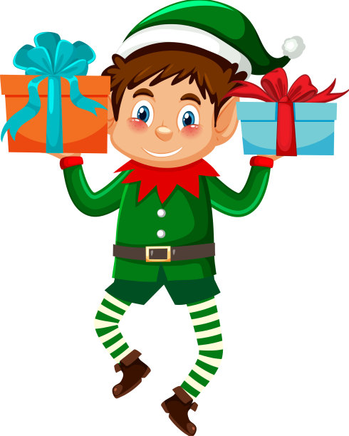 圣诞精灵卡通人物图片下载
