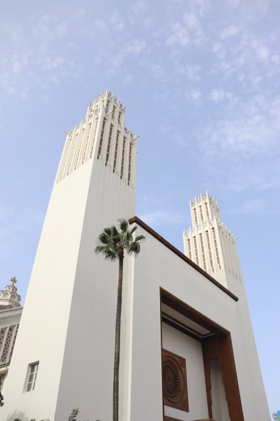 摩洛哥拉巴特圣彼得大教堂建筑外观图片下载