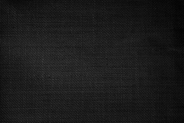 黑色织物帆布纹理背景。亚麻染成黑色。粗布编织的纹理图案背景暗黑色空。图片下载