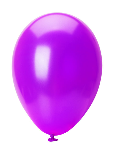 紫色气球孤立在白色背景上图片下载