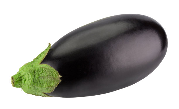 茄子孤立在白色背景上图片下载