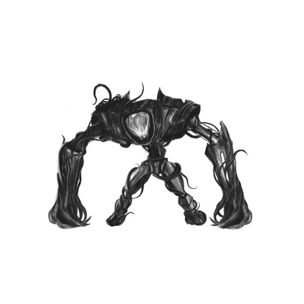 黑暗幻想人物概念，机器人工厂图片下载